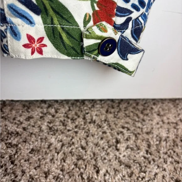 FARM Rio Sleeveless V-Neck Printed Jumpsuit in Blue, Green & Red - Picture 5 of 8